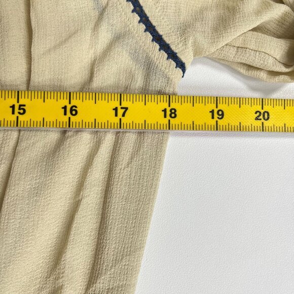 NWOT SEE BY CHLOÉ Embroidered Georgette Maxi Dress Long Sleeves Ruffles Sz 42 - Picture 15 of 15